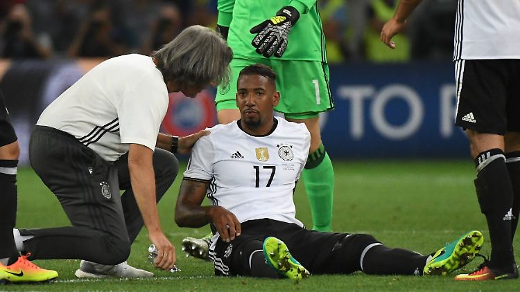 Jéôme Boateng musste mit einer Oberschenkelverletzung beim deutschen EM-Aus gegen Frankreich vorzeitig ausgewechselt werden.