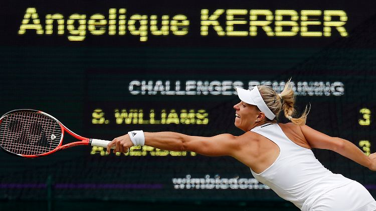 Angelique Kerber stand erstmals im Finale von Wimbledon.