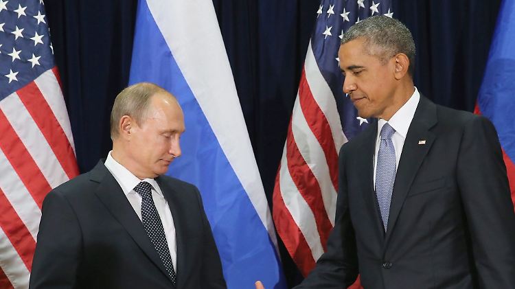 Wladimir Putin und Barack Obama bei einem Treffen 2015 - das Verhältnis zwischen Russland und den USA ist derzeit stark angespannt.