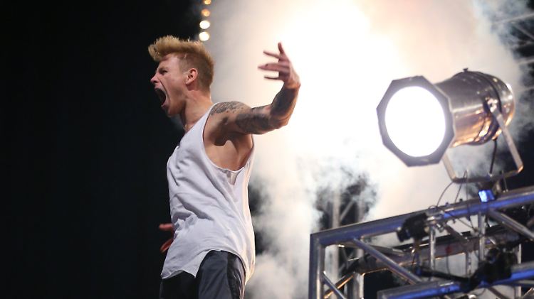 Kevin Kapelski aus Berlin lässt sich zu einem Urschrei hinreißen.