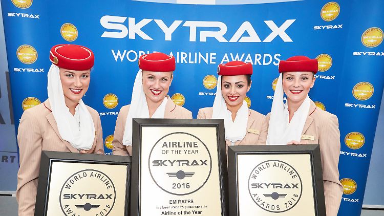 Zum wiederholten Male wurde Emirates zur besten Fluggesellschaft gekürt.
