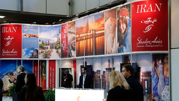 Der iranische Messestand bei der ITB in Berlin.