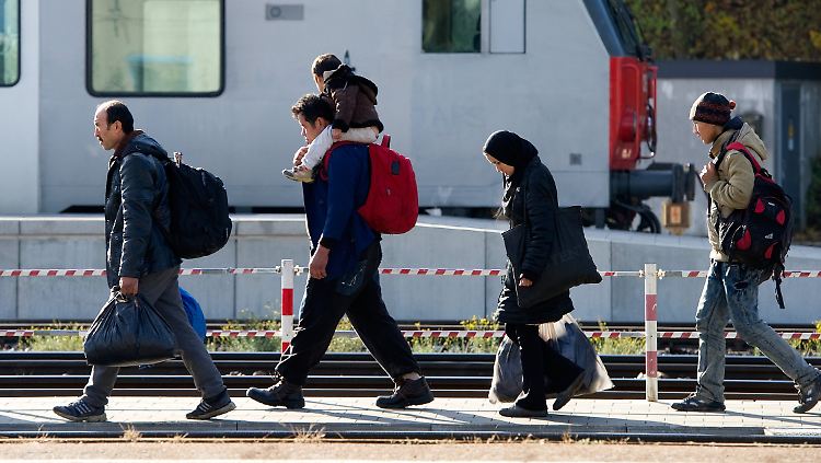 Flüchtlinge im bayerischen Passau - sie kamen vor allem aus Syrien, Afghanistan und dem Irak.