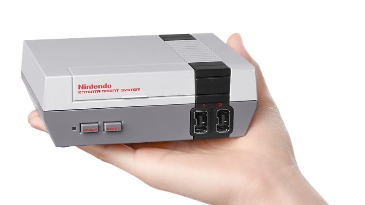 Nintendo NES in seiner modernen Classic-Mini-Version.
