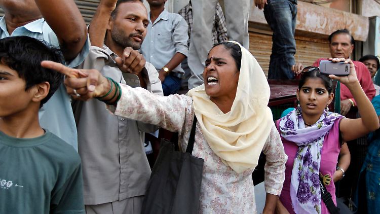 Seit Jahren kommt es in Indien immer wieder zu Protesten gegen sexuelle Gewalt - wie hier 2012 in Rohtak.