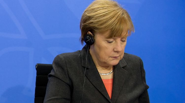 Merkel und Erdogan bei einer gemeinsamen Pressekonferenz 2014 in Berlin.