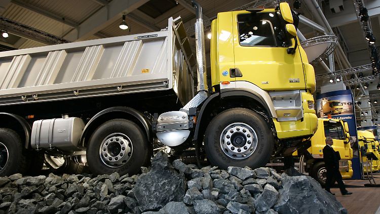Lkw des niederländischen Herstellers DAF.