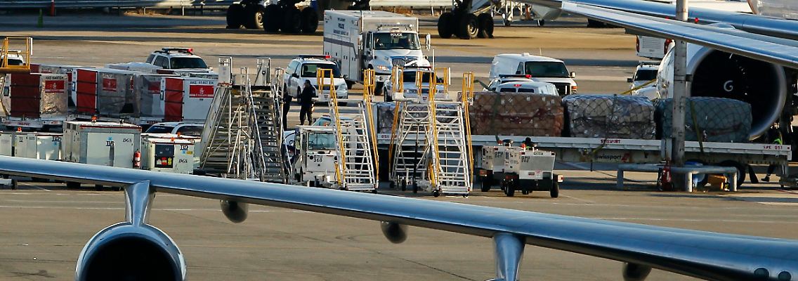 Die Passagiermaschine aus Dubai wurde von Kampfjets begleitet, weil sie ebenfalls Fracht an Bord hatte.