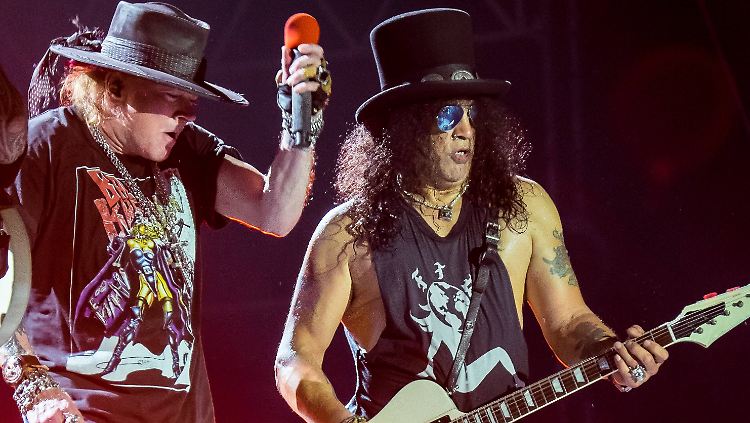 Wieder vereint: Axl Rose (l.) und Slash.