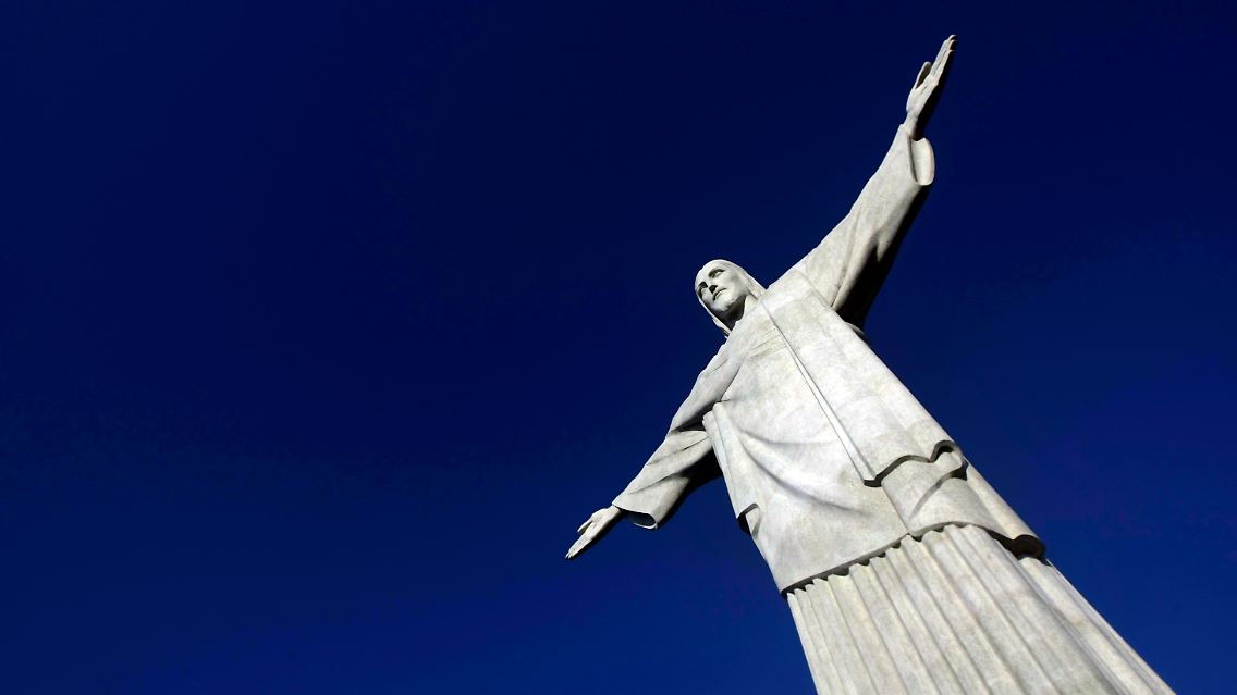 Nicht die höchste - aber sicher die bekannteste Christus-Statue - steht in Rio de Janeiro.
