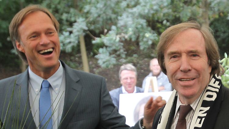 Als Moderatoren-Duo waren Netzer (r.) und Delling äußerst erfolgreich.