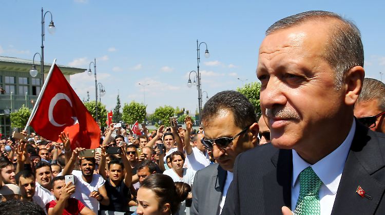 In der Türkei wird Präsident Erdogan für sein hartes Vorgehen gefeiert - aus der EU kommt zunehmend Kritik.