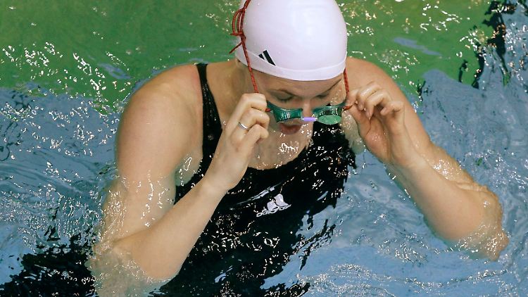 Britta Steffen kann "noch keine Bäume ausreißen".