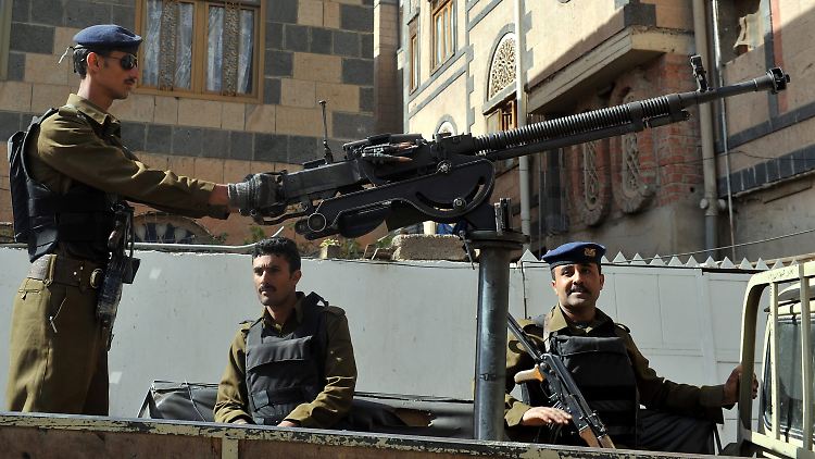 Soldaten in der Hauptstadt Sanaa.
