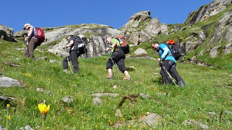 Routen wie zum Beispiel eine Alpenüberquerung sind bei Wanderurlaubern beliebt.