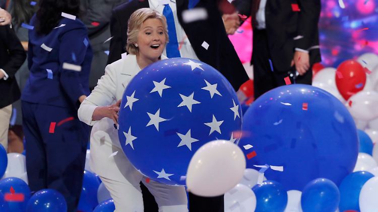 Hillary Clinton zeigte das Kind in der Präsidentschaftskandidatin.