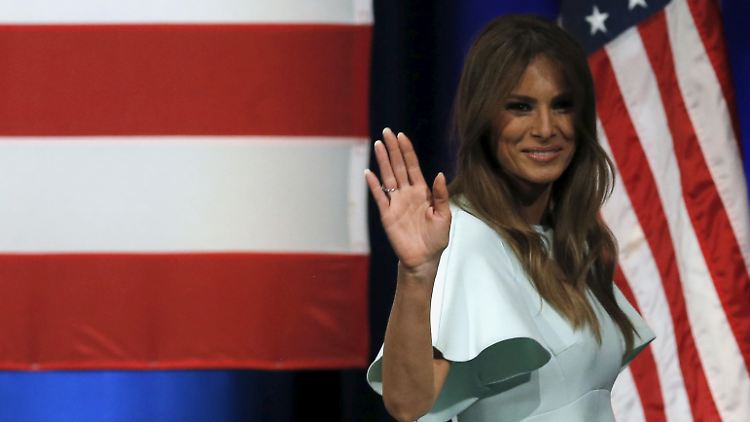 "Sie ist eine schöne Frau": Melania Trump.