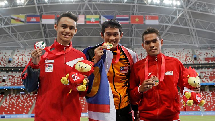 Sollten Indoniesiens Sportler eine Medaille gewinnen, wie hier Bronze, zahlt ihnen der Staat einen hohen Betrag.