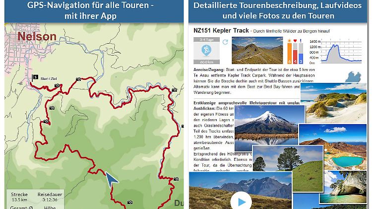 Auszug aus dem interaktiven Reiseführer "Neuseeland live".