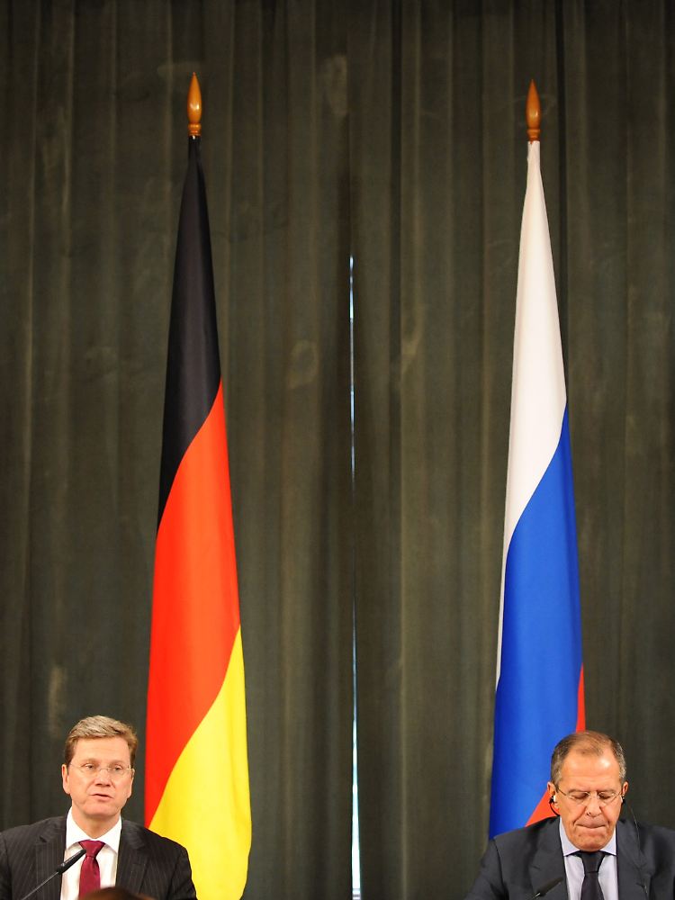 Westerwelle und sein russischer Amtskollege Lawrow.