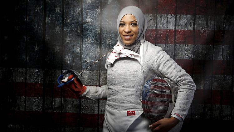 Die US-Säbelfechterin Muhammad will bei Olympia angreifen.