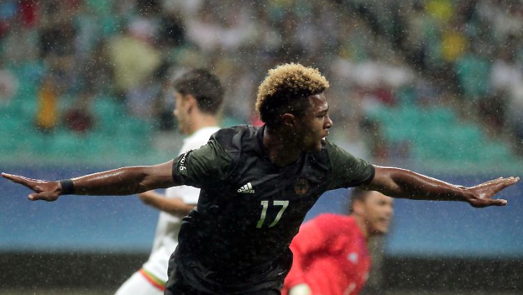 Traf im Regen von Rio: Serge Gnabry.