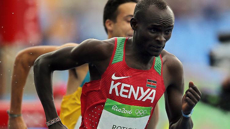 Ferguson Rotich kam im Vorlauf über 800 Meter mit den Worten: "Ich habe es versucht" als zweiter ins Ziel.