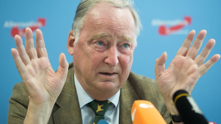 Meldet sich vor dem Sonderkonvent zu Wort: AfD-Vize Gauland.