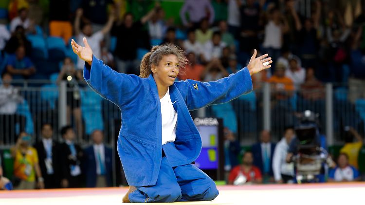 Sie ist für viele Brasilianer das Gesicht ihrer Spiele: Judoka Rafaela Silva.