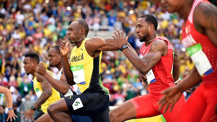 Usain Bolt musste in den Vorläufen noch nicht auf volle Kraft gehen.