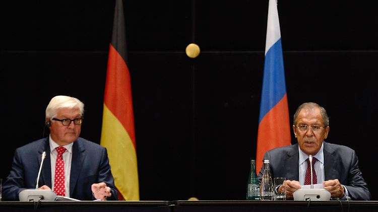 Steinmeier und sein Kollege Lawrow trafen sich in Jekaterinburg.