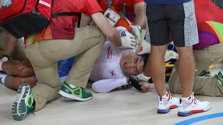 Leidtragender des von Cavendish ausgelösten Massensturzes: Sanghoon Park aus Südkorea.