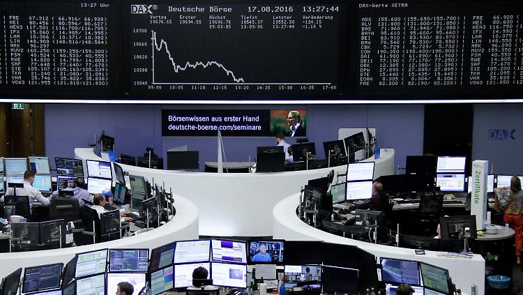 Nach unten geht zur Wochenmitte mit dem Dax.