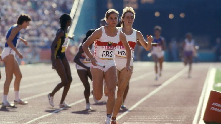 1984 Bronzemedaillengewinnerin mit der 4x400-Meter-Staffel: Teampsychologin Gabriele Bußmann kennt den Druck bei Olympischen Wettbewerben aus eigener Erfahrung.