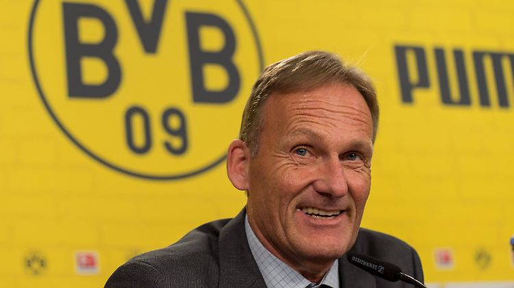 Joachim Watzke: gut gelaunt bei der Präsentation der Zahlen.