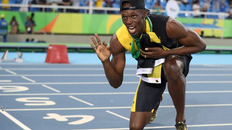 Meister der Selbstinszenierung: Jamaikas Sprint-Superstar Usain Bolt.
