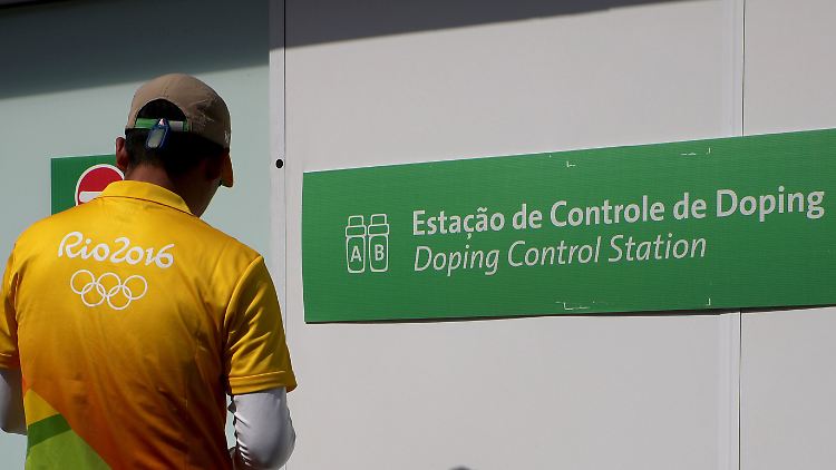 Eingang zur Doping-Kontrollstation der Boxer in Rio.