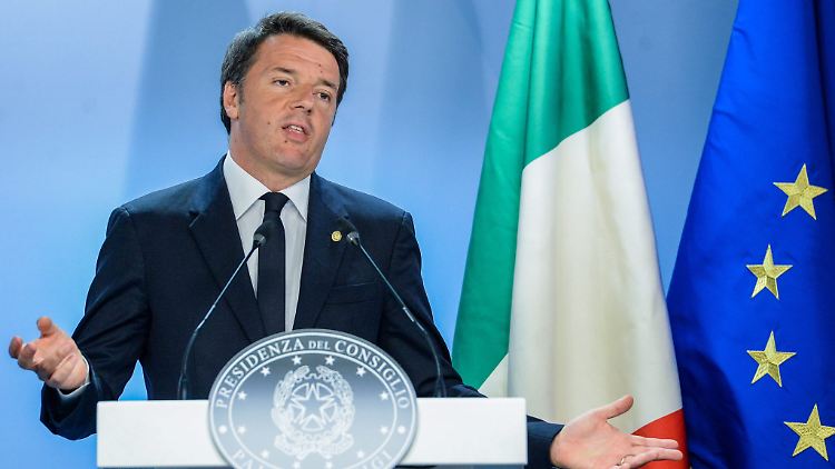 Italiens Ministerpräsident Renzi: erst Verfassungsreform, dann Parlamentswahlen 2018.