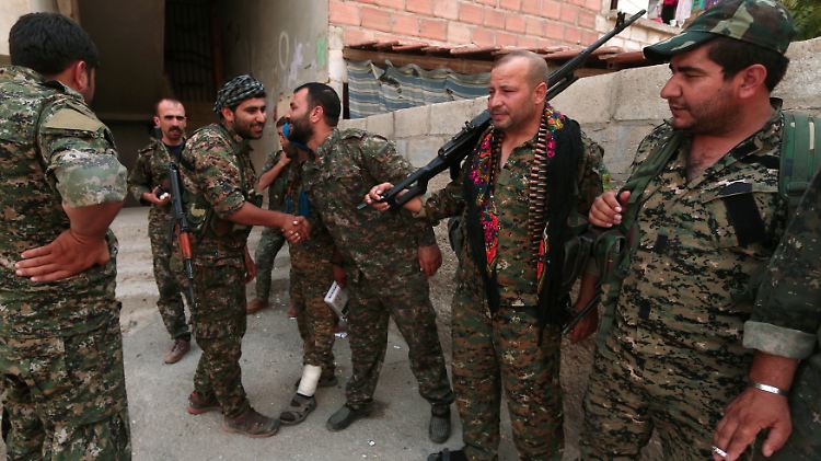 Kämpfer der Kurdenmiliz YPG.