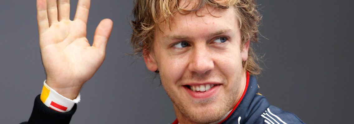 Den Titel im Blick: Sebastian Vettel.