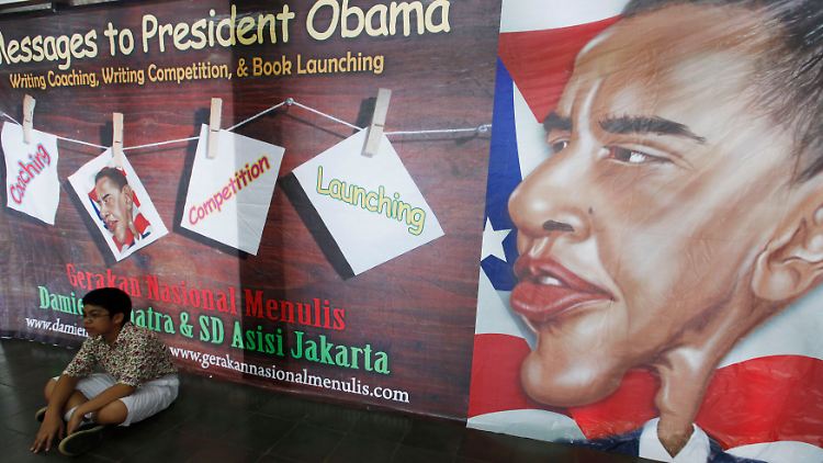 In Indonesien ist Obama noch willkommen: Am Donnerstag verlässt der Präsident die USA für eine zehntägige Reise durch Asien.