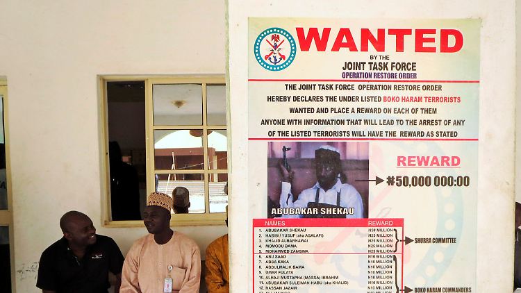 Abubakar Shekau wurde steckbrieflich gesucht.