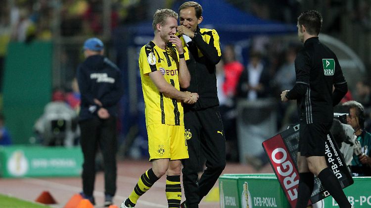 Schürrle und Tuchel sind bester Laune