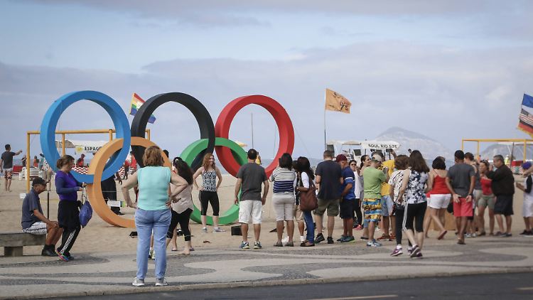 Wie erhofft kamen viele Touristen nach Rio.