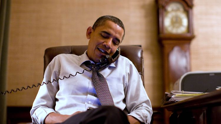 Obama im Treaty Room.