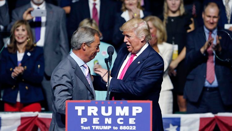 Einer, der es vorgemacht hat: Nigel Farage besucht Donald Trump