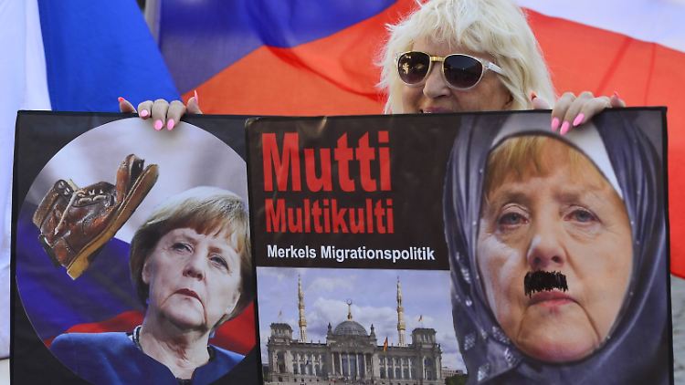 Merkels Flüchtlingspolitik hat in Tschechien nicht viel Anhänger.