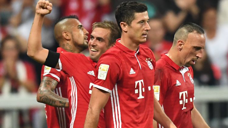 Machtdemonstration bei den Bayern.