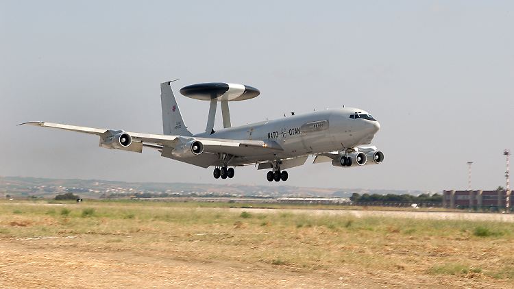 Awacs-Aufklärungsflugzeug im türkischen Konya.