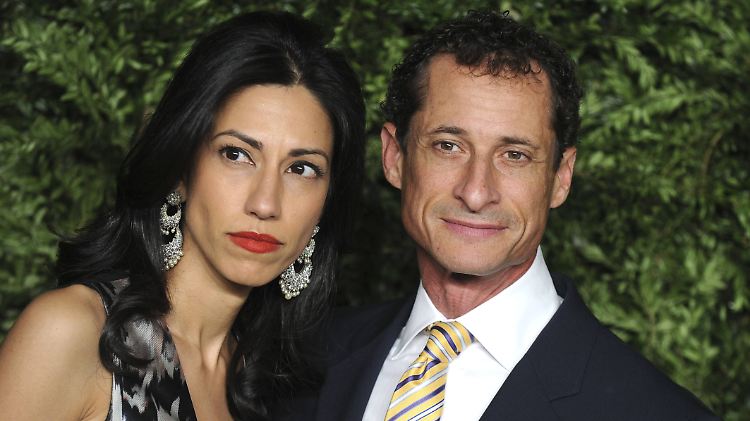 Politisches Glamour-Paar: Anthony Weiner und seine künftige Ex-Frau Huma Abedin.